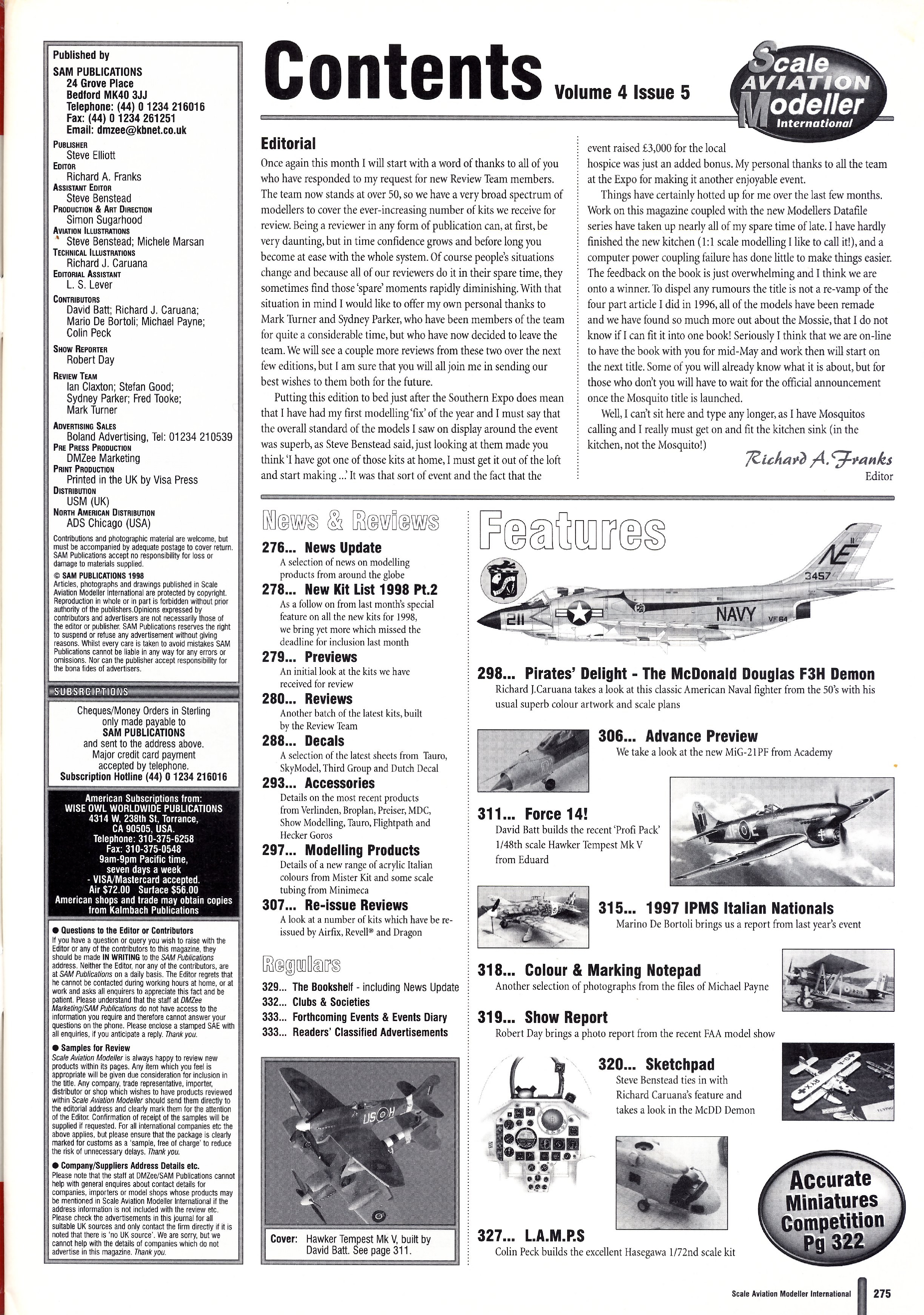 Scale Aviation Modeller International 1998-05